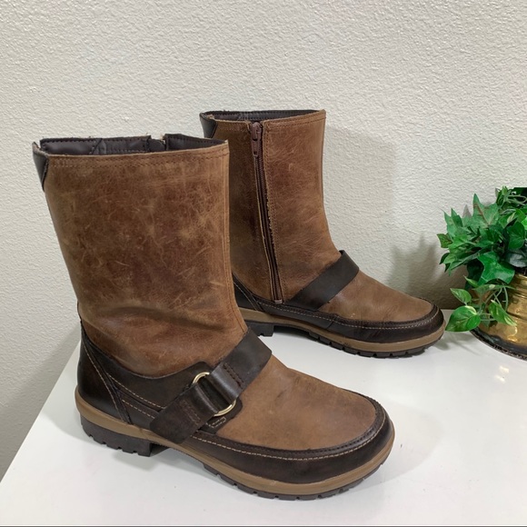 MERRELL Emery Buckle Boot Distressed Leather - Picture 5 of 8